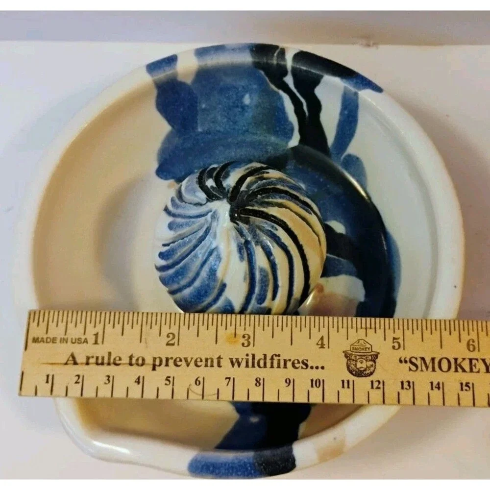 Vintage Signed Serrafino Studio Art Pottery Citrus Juicer Lemon Reamer
